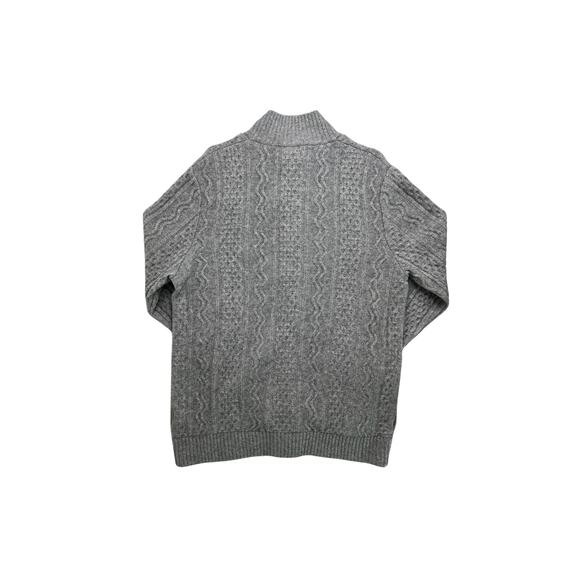 5-30 QI CASHMERE NWT Men's Sweater Gray Size M - Picture 2 of 13